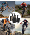 4 Pairs Bike Brake Pads Kit For Disc Brakes Replacement With Resin And Semi Metallic Material Quiet Wear Resistant And Low Noise Braking Convenient Set For Quick Swap Compatible With Magura MT5 MT7 in action with mountain bikers