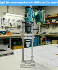 300mm Stroke Drill Press Stand With 6061 Aluminum Alloy Vertical Drill Guide in workshop setting