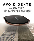 Heavy Duty Furniture Sliders For Carpet And Hardwood Floors Smooth Glide Moving Pads on various carpet textures.