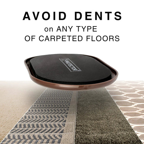Heavy Duty Furniture Sliders For Carpet And Hardwood Floors Smooth Glide Moving Pads on various carpet textures.