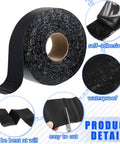 Product view of Two Rolls Asphalt Crack Filler Tape, 3.15 Inch Wide, 50 Feet Each, DIY Friendly Driveway And Road Repair Tape For Cracks And Joints