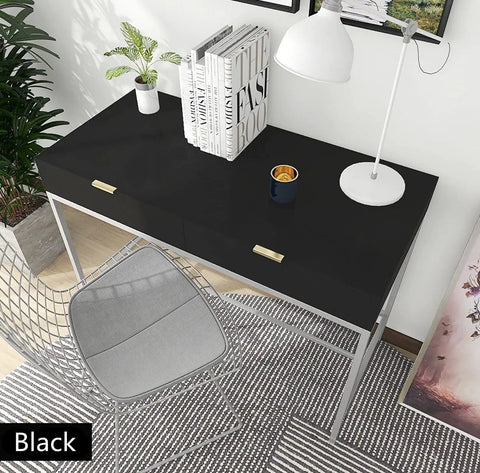 Thick Black Peel And Stick Wallpaper Self Adhesive Wall Covering For Bathrooms And Kitchens 17.51 In By 400 In on desk surface