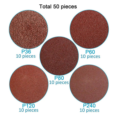 3 Inch Quick Change Sanding Discs For Die Grinder Surface Conditioning Aluminum Oxide Grit 36 60 80 120 240