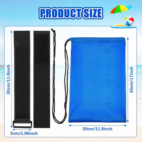 2 Pack Fillable Sandbags For Beach Umbrella And Outdoor Canopy Windproof Weights Heavy Duty Tent Sand Anchors Portable Bags