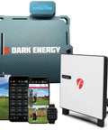Pro Grade X3C Golf Launch Monitor Bundle With 50 Plus Data Parameters And 12 E6 Connect Courses Featuring GPS Overview And Shot Tracer Dark Energy Spectre 8W Solar Panel USB C Charging Kit Signature Series Kit with monitor, phone displays, and solar charger shown.