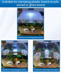 Heavy Duty Transparent Aquarium Lid Clips For Fish Tank Hood Support Tough As Nails Grip For Rimless Or Rim Tanks Durable Acrylic Cover Holder Six Pack shown clamping various tank lids.