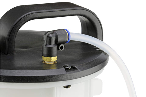 Venturi Vacuum Pump Fluid Evacuator For Oil Brake Fluid Transmission Fluid Coolant Extraction, Pneumatic 2.3 Gallon Capacity top view