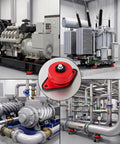 Premium Heavy Duty Spring Vibration Isolators With Mounting Bolts under pumps and fans, shown in operational industrial setting.