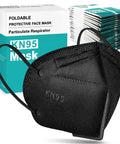 Kn95 Face Masks 50 Pack Individually Wrapped Five Layer Protective Respirators For Adults Men Women Indoor Outdoor Use Black