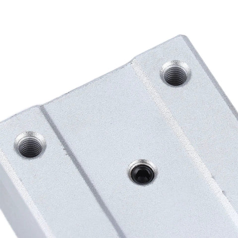 Rock Solid Linear Ball Bearing Slides Sbr16uu 16mm Aluminum cylinder top view with threaded holes for CNC and automation projects.