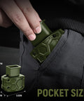 Plastic Magazine Speed Loader For 9mm And 40sw Quick And Pain Free Reload Reduces Hand Strain Jam Free Feeding Compact green in pocket