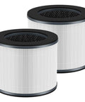 Replacement HEPA Filter For TotalClean 5 In 1 Air Purifier AP T10 BK WT Easy Install 2 Pack showing cylindrical design