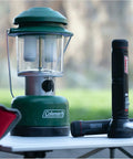 Twin LED Lantern With Adjustable Brightness And 390 Lumens Water Resistant D Cell Battery Powered Energy Efficient Lifetime LEDs