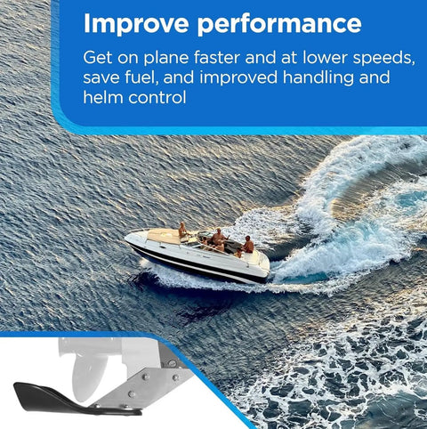 Skeg Mounted Hydrofoil Boat Stabilizer For Outboard Motors, Marine Grade Mounting Bracket, Four Size Options, Boost Performance, Shield Propeller, And Protect Marine Life, Compatible With 25-115HP Outboards On Boats Up To 18 Ft