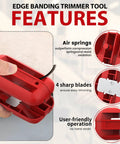 Edge Banding Trimmer With Tungsten Carbide Blades For Burr Free Edges, Hand Planer for ABS PVC Veneer Melamine features display