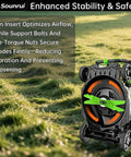 Built Tough Mower Blade Bolt And Fan Hardware Kit For 21 Inch Lawn Mowers on grass showing airflow optimization features