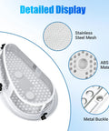 Detailed view of Upgraded No Nonsense Dryer Lint Filter Screen with stainless steel mesh, ABS material, and metal buckle.