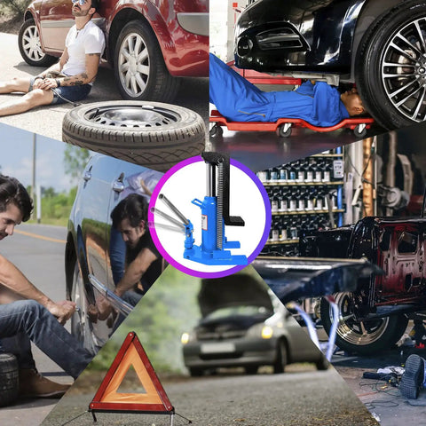 Heavy Duty Hydraulic Toe Jack Delivering Twenty Ton Top Lifting And Ten Ton Toe Engagement For Dead Reliable Car Hoisting And Daily Shop Hustle used in auto repairs and maintenance.