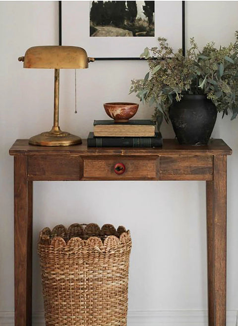 Wooden table with Fall Decor Harvest Apple Drawer Pulls Set Of 6 Hand Painted Resin Cabinet Knobs And Handles for Country Kitchen.