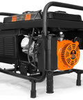 Heavy Duty 4750 Watt Portable Generator With Electric Start And Wheel Kit Built Tough For Campouts And Backyard Emergencies