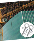 Heavy Duty Eye Bolt Kit With Nuts And Flat Washers M10x60 Stainless Steel Long Reach Design Rock Solid Anti Loosening For Wall Mounting Machinery And Sensitive Equipment Vibration Resistant And Wear Resistant on building site