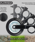 Heavy Duty Farm Gate Wheel For Metal Tube Gates 6 Inch Wheel Fits 1-5/8 To 2 Inch OD Beats Gate Dragging Weatherproof Design