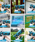 Powerful 800W HVLP Paint Sprayer Kit With Three Copper Nozzle Kits spraying chair, fence, garage door, car, railing, wall, sports field line