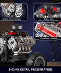 Visible V8 Engine Kit That Actually Runs Hands On Build Your Own Car Motor Model with rotatable engine parts on display