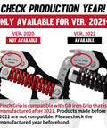 Image showing compatibility of the Pinch Grip Accessory For Iron Grip EXT 80 Or EXT 90 Hand Gripper Pair with post-2021 models.