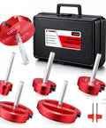 PVC Pipe Reamer Kit For Sch 40 CPVC ABS, Lightweight Aluminum Fitting Saver with multiple sized tools in black carrying case