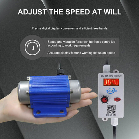 Mini Brushless DC Vibration Motor 12V 30W With 7000 RPM Digital Display IP65 Waterproof Aluminum Alloy Massage Bed Vibe in use