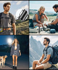 Beast Mode 100000 Lumen Flashlight With Zoom Beam used outdoors for hiking, camping, night walking, and emergency in rugged terrains.