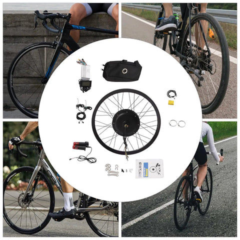 27.5 Inch Electric Bike Motor Conversion Kit With Beefy 72V 2000W Rear Wheel Brushless Motor, 9 Speed Flywheel, Controller