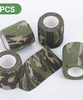 Camouflage Grip Tape 4 Roll Pack Self Adhesive Protective Fabric Tape For Outdoor Gear And Sports Equipment, Waterproof, Desert Grass ACU