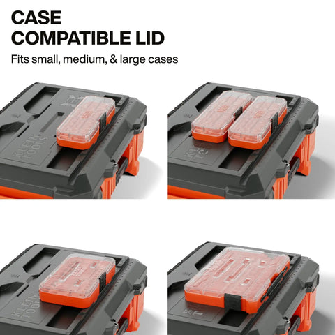 MODbox Medium Deep Tool Box With Beefy Heavy Duty Organizer Removable Tray Water And Debris Resistant Stackable Module close-up