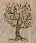 Fractal tree pattern on wood using Lichtenberg Wood Burning Transformer 10kV 30mA Neon Sign Power Supply For Fractal Burning