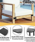 Heavy Duty Bulletproof Black Mending Plates For Wood Furniture And Fence Fixes, Double Wide Steel Brace Brackets with hardware on chair.