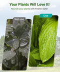 Comparison of plants without and with Garden Hose Water Filter For Plants Reduces Chlorine And Odor Improves Plant Health Ideal For Organic Gardening Farming And Pets KDF And Coconut GAC Filtration Four Pack