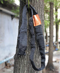 Two Pack Black Endless Round Slings Heavy Duty Polyester Lifting Slings With 5300 Lbs Vertical Capacity shown on tree