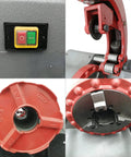 Heavy Duty Electric Pipe Threader And Cutter Machine 1/2 To 2 Inch NPT With Self Oil System 750W control panel and cutting head details.