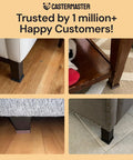 Non Slip 2x2 Brown Furniture Pads Set Of 4 For Hardwood Vinyl And Tile Floors Keep Furniture From Shifting With Anti Slip Grippers