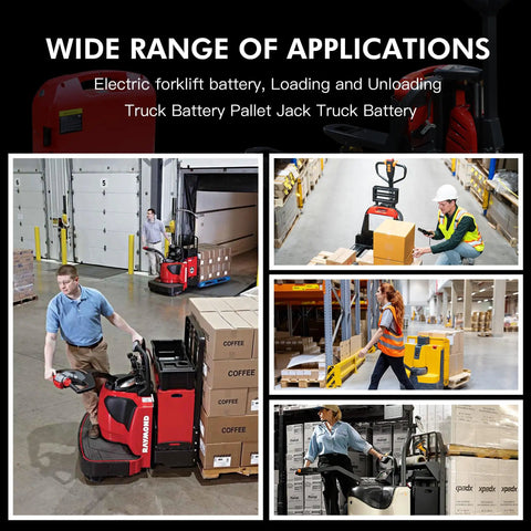 Wide range of applications for Heavy Duty 24V 20Ah Electric Pallet Jack Lithium Ion Battery For Heli Jialift Lonking. Warehousing operations.