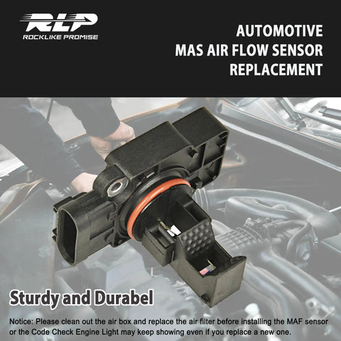 Premium MAF Sensor Replacement For Cadillac Escalade Tahoe Suburban Silverado GMC Sierra Yukon XL 1500 2500 Direct Fit Replaces 10393948 23256991 With Precise Airflow Readings And Easy Install Plug And Play in engine bay