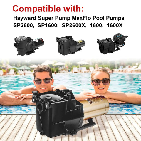 Replacement Pool Pump Seal Kit For SP2600 SP1600 SP2600X 1600 And 1600X with Hayward Super Pump MaxFlo models by poolside.