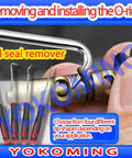5 Piece Spring Hook And O Ring Pick Set For Automotive And Motorcycle Maintenance Oil Seal Removal Tools Gasket And O Ring Picks Versatile Hook And Pick Kit For Mechanics, four tip shapes