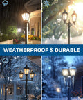 Outdoor Post Light Dusk To Dawn Sensor Switch For Auto On Off Photoelectric Control for outdoor lighting in various weather conditions