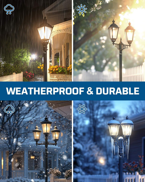 Outdoor Post Light Dusk To Dawn Sensor Switch For Auto On Off Photoelectric Control for outdoor lighting in various weather conditions