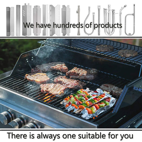 15 Inch Grill Heat Shield Burner Covers For Gas BBQ Replacement Parts, Flame Guards For Dyna Glo DGF493BNP And DGF510SBP