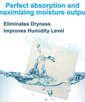 2 Pack Humidifier Wick Filter Replacement For Duracraft And Kenmore Humidifiers with water splash, promoting moisture output.