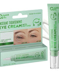 Top Shelf Peptide Eye Cream That Hits Different For Dark Circles And Fine Lines With Hyaluronic Acid And Vitamin B5 To Firm Smooth And Rejuvenate Tired Undereyes Daily Skincare Essentials in a green tube with box.